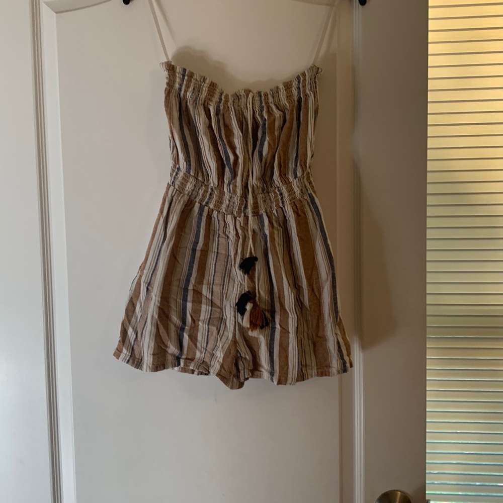 Girls strapless romper